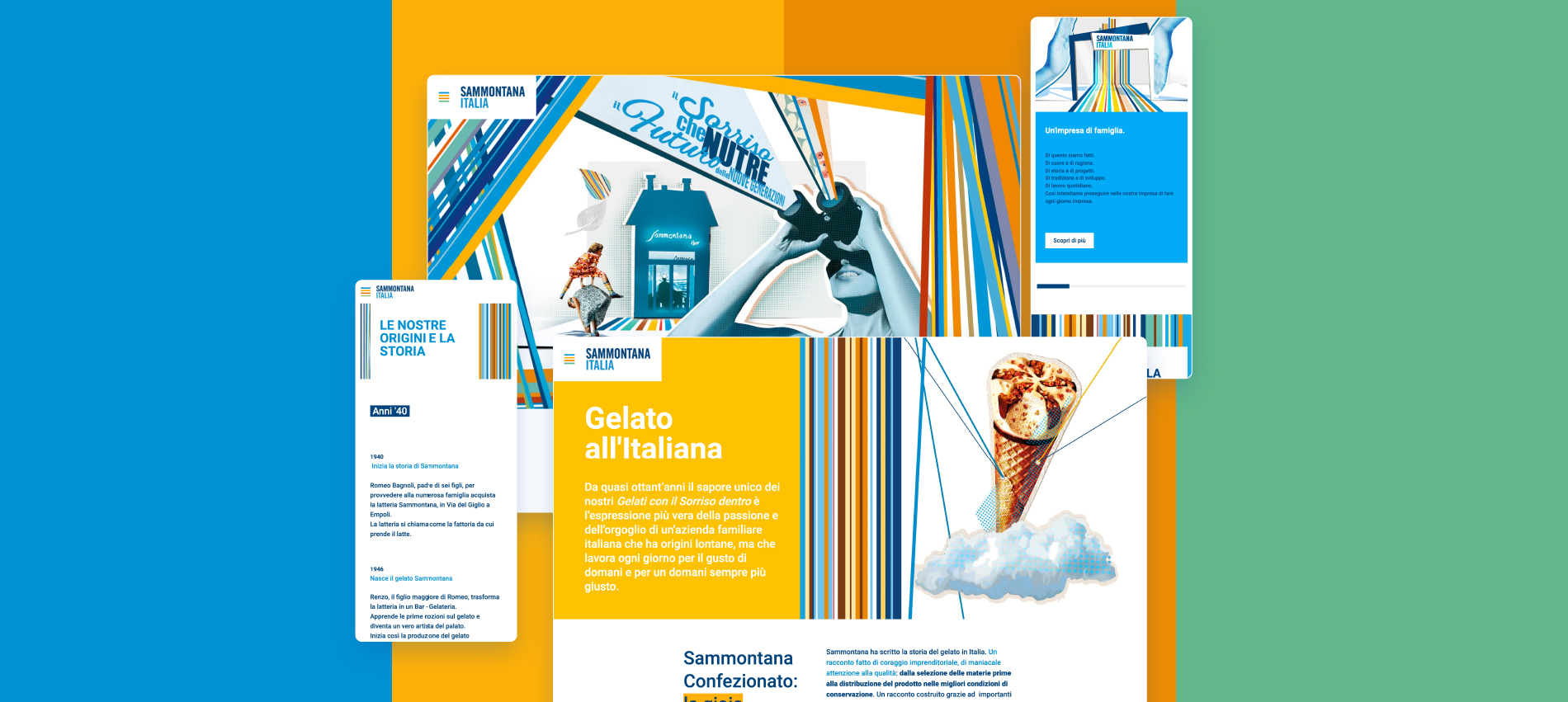 Adacto | Adiacent firma il nuovo sito corporate Sammontana Italia 1